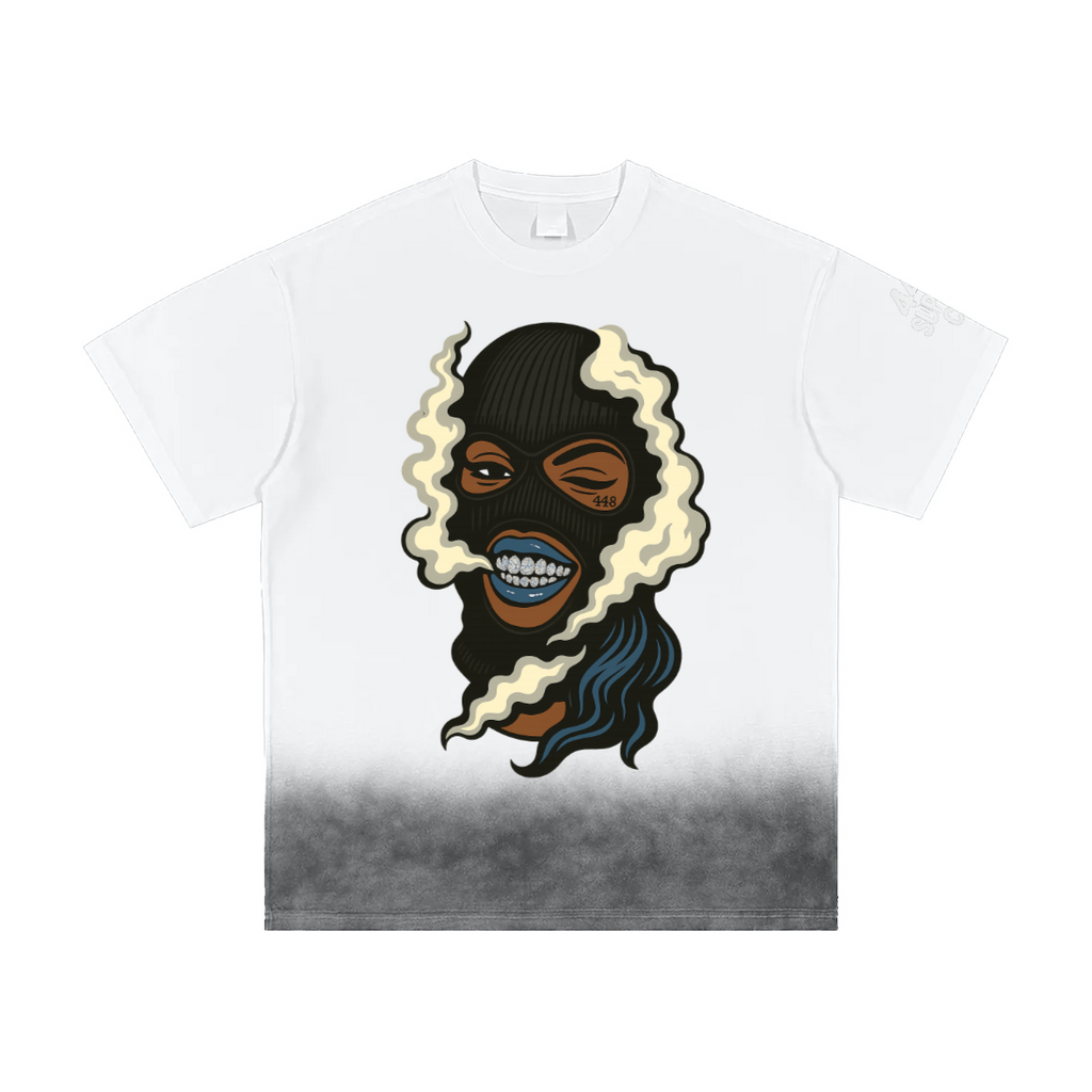 Shiesty Queen Gradient Washed Vintage T-Shirt(250GSM)