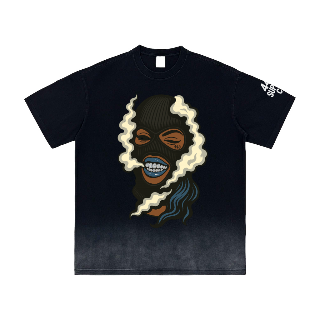 Shiesty Queen Gradient Washed Vintage T-Shirt(250GSM)