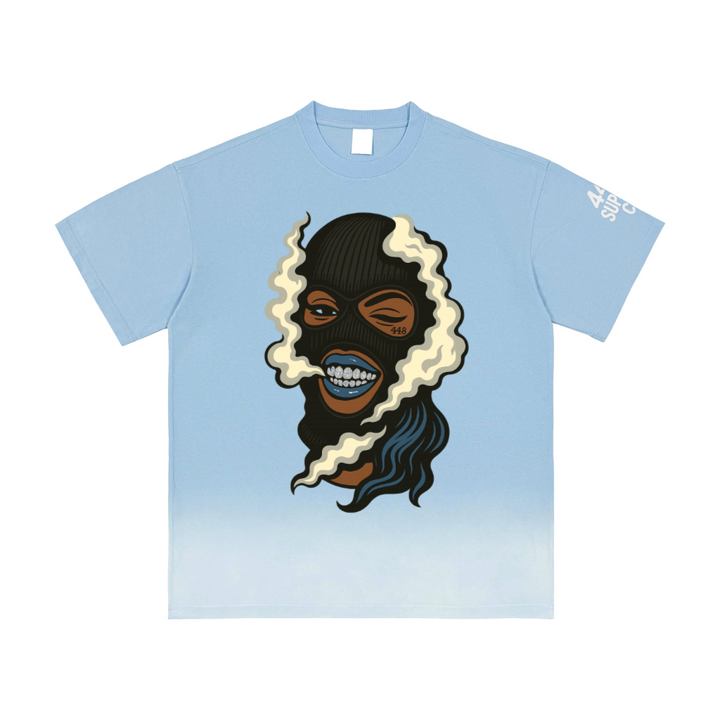 Shiesty Queen Gradient Washed Vintage T-Shirt(250GSM)