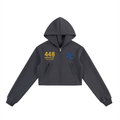 448 SC Essential Cropped Zip-Up Hoodie