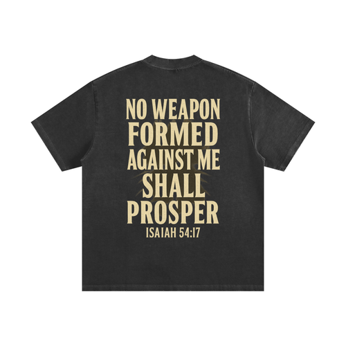 Bullet Proof Heavyweight Vintage Washed Frayed T-Shirt