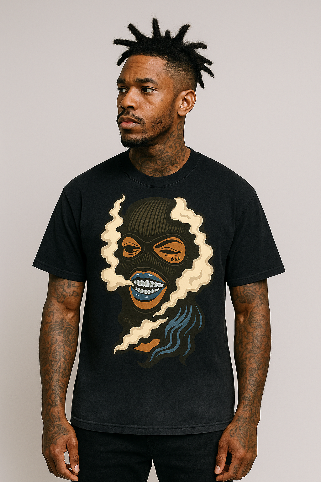 Shiesty Queen Gradient Washed Vintage T-Shirt(250GSM)